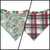 Shit Show Supervisor/Gray Red Cream Plaid Reversible Slip-on Scrunchie Bandana (Large)