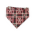 Christmas Rainbows/Snowflake Plaid Reversible Slip-on Scrunchie Bandana (Large/X-Large)