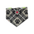 Fa La La RAWR/Gray Paws Plaid Slip-on Scrunchie Bandana (Small)