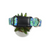 Preppy Bluebonnets on Green Dog Collar (Medium, 1" wide)