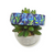 Preppy Bluebonnets on Navy dog collar (Medium, 1" wide)