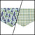 Bluebonnet & Texas/Multi Green Plaid Reversible Tie-on Bandana (Medium)