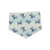 Texas Shaped Bluebonnet/Blue Watercolor Plaid Reversible Tie-on Bandana (Small)