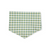Bluebonnet & Texas/Multi Green Plaid Reversible Tie-on Bandana (Large)
