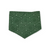 Poppies on Stripes/Dark Olive Swirl Reversible Tie-on Bandana (Medium)