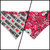 Mama's Boy/Red Paisley Reversible Slip-on Scrunchie Bandana (Medium/Large)