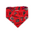 Raiders/Red Buffalo Plaid Reversible Slip-on Scrunchie Bandana (Small/Medium)