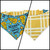 Sweet Dreams/Mustard Plaid Reversible Slip-on Scrunchie Bandana (Small)