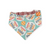 Throw the Ball/Poppy Plaid Reversible Slip-on Scrunchie Bandana (Medium)