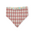 Throw the Ball/Poppy Plaid Reversible Slip-on Scrunchie Bandana (X-Large)