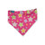 This is Bullshit/Pink Stars Reversible Slip-on Scrunchie Bandana (Small/Medium)