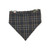 Honey Garden Bee-utiful Bees/Black Plaid Slip-on Scrunchie Bandana (Large/X-Large)