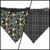 Honey Garden Bee-utiful Bees/Black Plaid Slip-on Scrunchie Bandana (Large/X-Large)