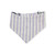 Shabby Chic Lavender Floral/Lavender Purple Stripe Reversible Slip-on Scrunchie Bandana (X-Small/Small)