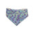 Aromatherapy-Lavender Fields/Purple Ticking Stripe Reversible Slip-on Scrunchie Bandana (Small)