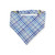 Fields of Lavender/Purple Weave Diagonal Plaid Reversible Slip-on Scrunchie Bandana (Medium/Large)