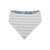 Aromatherapy-Lavender Fields/Purple Ticking Stripe Reversible Slip-on Scrunchie Bandana (Large)