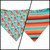 Texas Serape/Serape Reversible Slip-on Scrunchie Bandana (Large/X-Large)