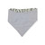 Elegant Lavender Floral/Purple Ticking Stripe Reversible Slip-on Scrunchie Bandana (Medium/Large)