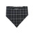 Dark Lavender Wildflowers/Black Plaid Slip-on Scrunchie Bandana (Large/X-Large)
