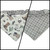 Little Cowboy/Gray Plaid Reversible Slip-on Scrunchie Bandana (Large)