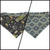 Boho Southwestern Desert/ Alpaca Teal Southwestern Reversible Slip-on Scrunchie Bandana (Medium)