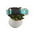 Tacos on Aqua Dog Collar (Large)