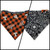 Texas Buffalo Plaid/Black Paisley Reversible Slip-on Scrunchie Bandana (Large/X-Large)