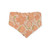 Peach Fuzz in Nature/Peach Floral Paisley Reversible Slip-on Scrunchie Bandana (Small)