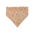 Peach Fuzz in Nature/Peach Floral Paisley Reversible Slip-on Scrunchie Bandana (Large)