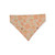 Peach Fuzz in Nature/Peach Floral Paisley Reversible Slide-on Bandana (Large)