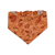 Daisy Pumpkins/ Orange Leaves Reversible Slip-on Scrunchie Bandana (X-Small/Small)
