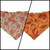 Daisy Pumpkins/ Orange Leaves Reversible Slip-on Scrunchie Bandana (X-Small/Small)