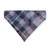 Rainbow Ghosts/Purple Distressed Plaid Reversible Slide-on Bandana (Medium)