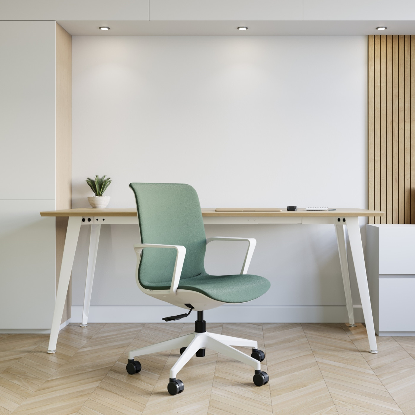 The ofinto Flex Office green in the home office