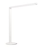 ofinto Tischlampe Lumino Desk Weiss - LED-Arbeitsplatzleuchte mit Touch-Bedienung und rundem Standfuss, Frontalansicht