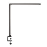 ofinto Tischlampe Lumino Desk Graphite mit Tischklammer Schwarz - LED-Schreibtischleuchte mit platzsparender Klemmhalterung, seitliche Ansicht