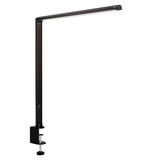 ofinto Tischlampe Lumino Desk Schwarz mit Tischklammer Schwarz - LED-Arbeitsplatzlampe mit robuster Schraubklammer-Befestigung
