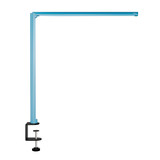 ofinto Tischlampe Lumino Desk Blau mit Tischklammer Schwarz - LED-Schreibtischleuchte mit platzsparender Klemmhalterung, seitliche Ansicht