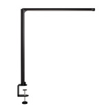ofinto Tischlampe Lumino Desk Schwarz mit Tischklammer Schwarz - LED-Schreibtischleuchte mit platzsparender Klemmhalterung, seitliche Ansicht