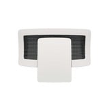 Ergonomische Kopfstütze für Ergo in Weiss, Rückansicht freigestellt auf weissem Hintergrund