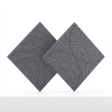 Cubox Soft Panel Granitgrau, zwei Panels elegant sich kreuzend, ruhiges Studiolicht