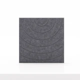Cubox Soft Panel Granitgrau, freistehend, unifarben mit angenehmer Filzoberflaeche