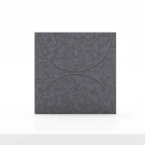 Cubox Soft Panel Granitgrau, freistehend, Musterseite mit feinem Relief