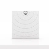 Cubox Soft Panel Gletschergrau mit Metallknopf, sanftes Bogenmuster