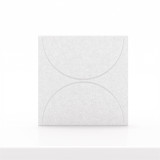 Cubox Soft Panel Gletschergrau, Rueckseite unifarben, weiche Haptik