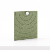 Cubox Soft Panel Moosgruen mit Metallknopf, Musterseite mit feinem Relief