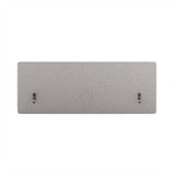ofinto Akustik-Trennwand grau 160cm x 60cm Frontansicht - schallabsorbierende Schreibtisch-Trennwand aus recyceltem PET mit C-Klemmen-Befestigungssystem