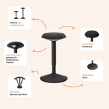 Sitz-Stehhocker Move