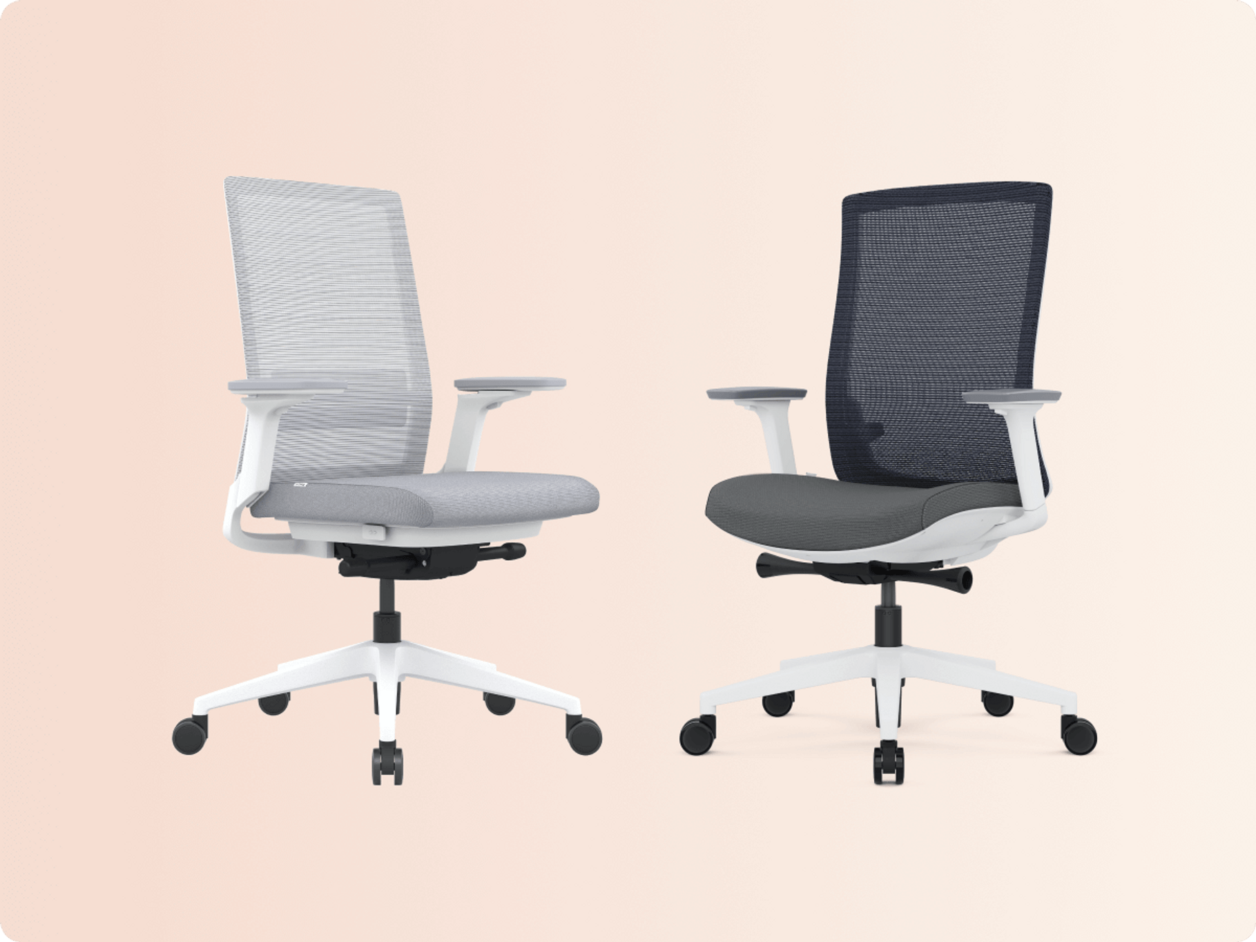 The ofinto office chair comparison: ofinto Active vs. Ergo